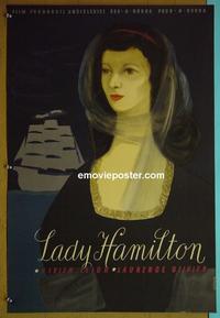 #6232 THAT HAMILTON WOMAN Polish movie poster '41 Leigh