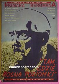 #6239 WILD STRAWBERRIES Polish movie poster R70s Bergman