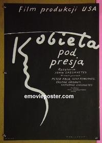 #6200 FACES Polish movie poster '68 Cassavetes, Rowlands