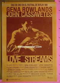 #6110 LOVE STREAMS Spanish movie poster '84 John Cassavetes
