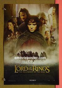 #6010 LORD OF THE RINGS: THE FELLOWSHIP OF THE RING adv special movie poster