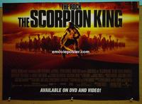 #6037 SCORPION KING special movie poster video poster '02