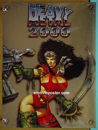 #6011 HEAVY METAL 2000 foil movie poster really cool