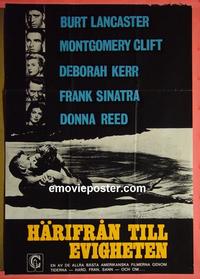 #6367 FROM HERE TO ETERNITY Swedish movie poster R70s
