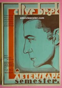 #6369 HUSBAND'S HOLIDAY Swedish movie poster '31Clive Brook