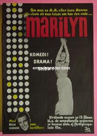 #6375 MARILYN Swedish movie poster 63 Monroe biography
