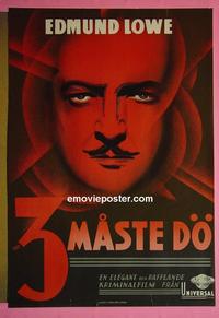 #6377 MR DYNAMITE Swedish movie poster '35 Edmund Lowe