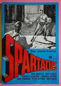#6385 SPARTACUS Swedish movie poster R84 Kubrick, Douglas