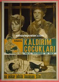 #6106 SHOE SHINE Turkish movie poster R70s Vittorio De Sica