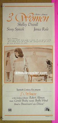 #7089 3 WOMEN Australian daybill movie poster '77 Altman, Duvall