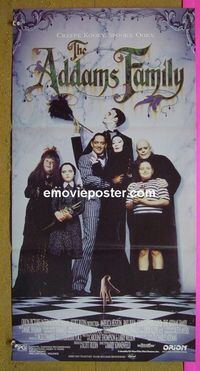 #7102 ADDAMS FAMILY Australian daybill movie poster '91 Ricci