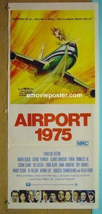 #7110 AIRPORT 1975 Australian daybill movie poster 74 Heston