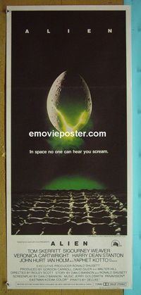#7117 ALIEN Australian daybill movie poster '79 Weaver, sci-fi!
