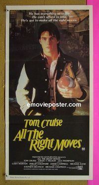 #7123 ALL THE RIGHT MOVES Australian daybill movie poster '83 Cruise