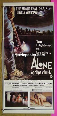 #7124 ALONE IN THE DARK Australian daybill movie poster '83 Palance