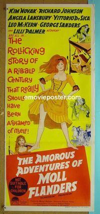 #7131 AMOROUS ADVENTURES OF MOLL FLANDERS Australian daybill movie poster
