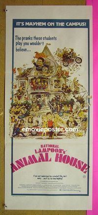 #7136 ANIMAL HOUSE Australian daybill movie poster '78 Belushi