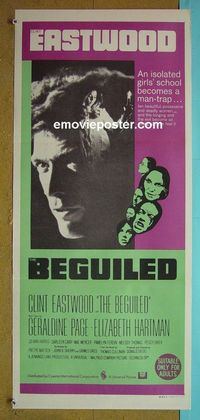 #7167 BEGUILED Australian daybill movie poster '71 Clint Eastwood