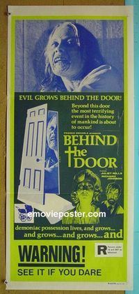 #7174 BEYOND THE DOOR Australian daybill movie poster '74 Mills