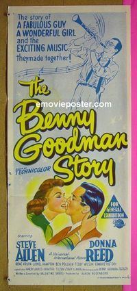 #7171 BENNY GOODMAN STORY Australian daybill movie poster '56 Allen