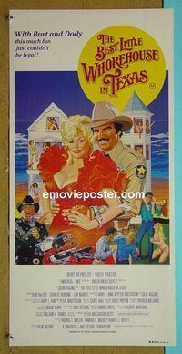 #7172 BEST LITTLE WHOREHOUSE IN TEXAS Australian daybill movie poster