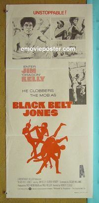 #7187 BLACK BELT JONES Australian daybill movie poster '74 Kelly