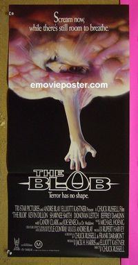 #7193 BLOB Australian daybill movie poster '88 Dillon, Smith