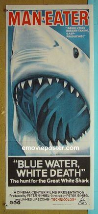 #7198 BLUE WATER, WHITE DEATH Australian daybill movie poster 71