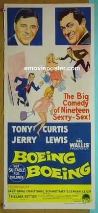 #7200 BOEING BOEING Australian daybill movie poster '65 Curtis