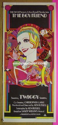#7205 BOY FRIEND Australian daybill movie poster '71 Twiggy