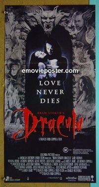 #7208 BRAM STOKER'S DRACULA Australian daybill movie poster '92