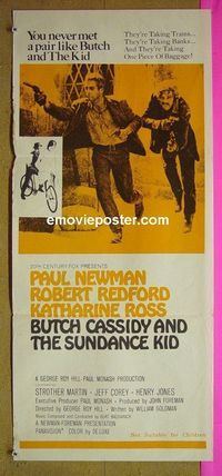 #7226 BUTCH CASSIDY & THE SUNDANCE KID Australian daybill movie poster