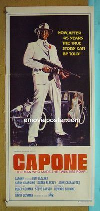 #7231 CAPONE Australian daybill movie poster '75 Ben Gazzara