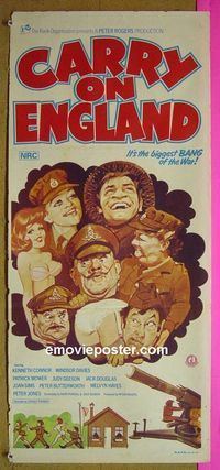 #7237 CARRY ON ENGLAND Australian daybill movie poster '76 sex!