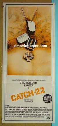#7247 CATCH 22 Australian daybill movie poster '70 Arkin, Welles