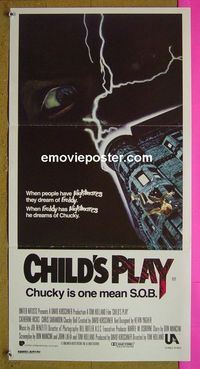 #7255 CHILD'S PLAY Australian daybill movie poster '88 Chucky!