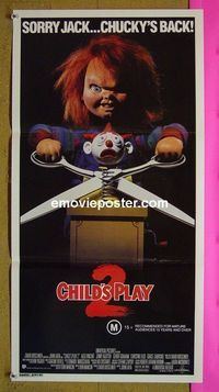 #7256 CHILD'S PLAY 2 Australian daybill movie poster '90 Agutter