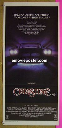 #7260 CHRISTINE Australian daybill movie poster '83 Stephen King
