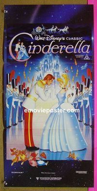#7263 CINDERELLA Australian daybill movie poster R90s Disney
