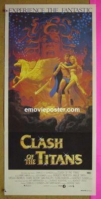 #7266 CLASH OF THE TITANS Australian daybill movie poster #1 '81
