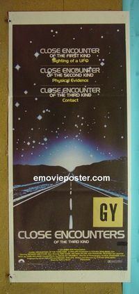 #7269 CLOSE ENCOUNTERS OF THE 3rd KIND Australian daybill movie poster