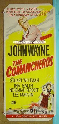 #7273 COMANCHEROS Australian daybill movie poster '61 John Wayne