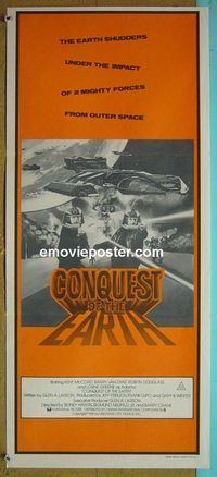#7278 CONQUEST OF THE EARTH Australian daybill movie poster #1 '80