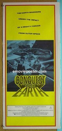 #7279 CONQUEST OF THE EARTH Australian daybill movie poster #2 '80