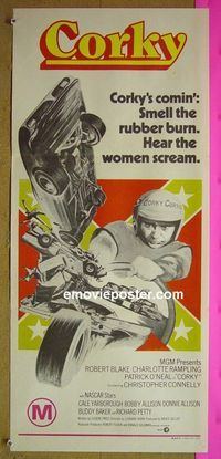 #7281 CORKY Australian daybill movie poster '72 Robert Blake