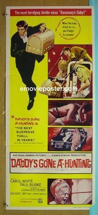 #7297 DADDY'S GONE A-HUNTING Australian daybill movie poster '69