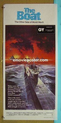 #7306 DAS BOOT Australian daybill movie poster '82 WWII classic!