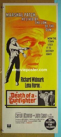 #7314 DEATH OF A GUNFIGHTER Australian daybill movie poster '69
