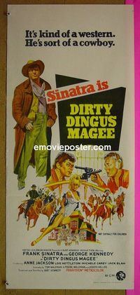 #7339 DIRTY DINGUS MAGEE Australian daybill movie poster '70