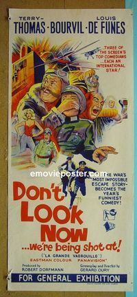#7347 DON'T LOOK NOW WE'RE BEING SHOT AT Australian daybill movie poster